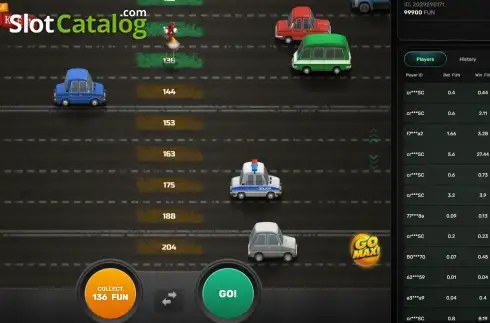 Chicken Crash Screenshot 2 – laufende Runde mit steigendem Multiplikator