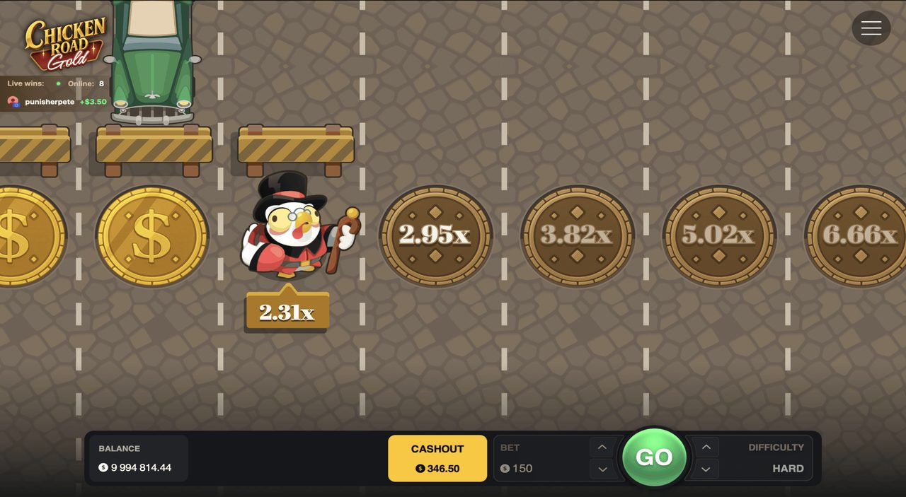 Chicken Road Gold Gameplay Screenshot 3