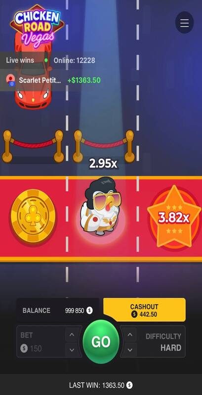 Chicken Road Vegas Screenshot 4 - Vegas-Kulisse im Detail